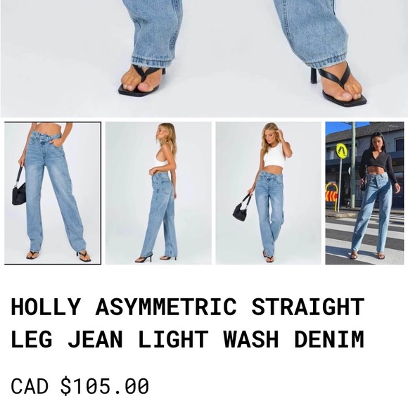 NWT PRINCESS POLLY JEANS (size 0) - Picture 5 of 5